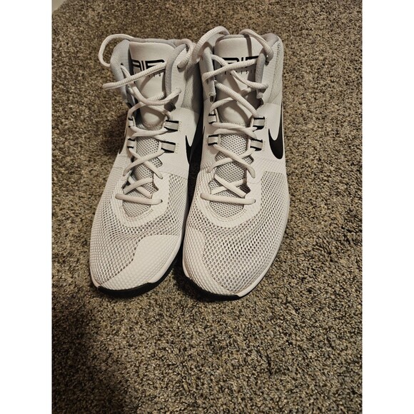 Nike Air Precision Men’s Size 14 High Top White And Black 898455-100 - Picture 4 of 5